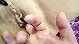 Naughty perky mature bitch explores anal play with toys and fingering in close-up. Orgasm hits hard in Russian couple session.