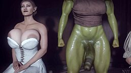 Big Ass Blowjob Deepthroat with Big Tits and Monster Cock Rimjob Futanari