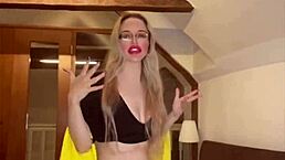 Blowjob Version 1 Song Release 2 September 2024 With Huge Belly Dancer In Glasses For Financial Domination Fetish