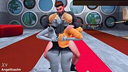 two cute horny twins set up hardcore interracial sex and femdom with young 18+ soldier