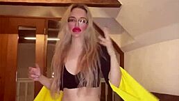 Blowjob Version 1 Song Release 2 September 2024 With Huge Belly Dancer In Glasses For Financial Domination Fetish