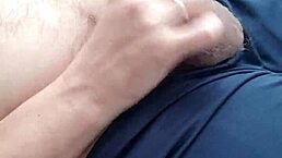 Leoninodelas starts masturbating in the room. He releases creampie with big cock during solo session.