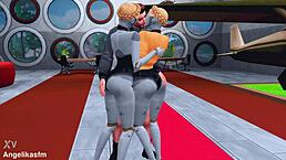 two cute horny twins set up hardcore interracial sex and femdom with young 18+ soldier