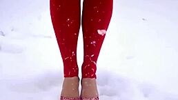 horny stepmom flaunts her new sexy bikini for christmas with dirty talk for her stepson