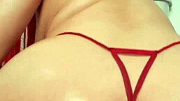 What Makes This Sexy Latina with Big Ass Squirt from Masturbation Before Riding Cowgirl Anal?