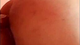 fucking my tight hole with big ass riding dildo until squirting in homemade solo