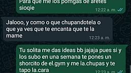 Pijamada turns steamy with my Latina friend in mini black shorts at the gym, leading to homemade fun.