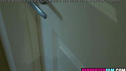 asian stepdaughters surprise him with the best christmas gift in a voyeur old and young group scene