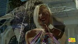 Blonde plugs girlfriend's pussy and teases her asshole