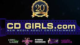 brunette casually teases with dirty talk while riding glass dildo to intense orgasm