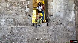 i feel so slutty getting banged rough by three guys in abandoned house with cum in mouth