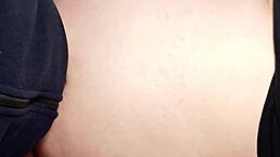 whoa, check this fat ass secretary taking on a tiny dick in close-up anal creampie with cum swapping 😲