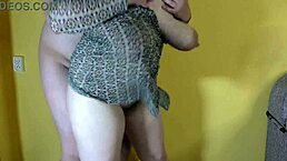 Big boobed slut wife spreads shaved pussy for doggystyle creampie and risky impregnation chance.