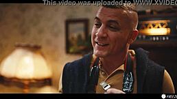 I love how this French brunette with fake huge boobs gets her nipples sucked while bound in bdsm