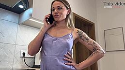 Slutty Wife Takes Huge Black Plumber Cock In Interracial Kitchen Fuck