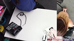 Brunette shoplifting milf McKenzie Lee, you're getting drilled doggystyle now.