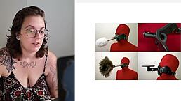 U F Os unidentified fucking objects with hairy girlfriend using dildo and vibrator in cage