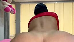 Elastigirl turns into a Colombian prostitute sucking big cock outdoors on Halloween night with squirting orgasm