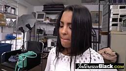 oh man i just love how this small tits latina babe takes those huge bbcs right in her tight ass