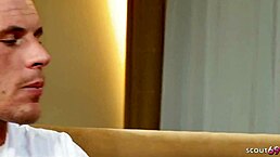 slim girl with saggy natural tits takes rough anal from big dick. ends with cumshot on her tight asshole.