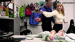 Busty hottie caught stealing sex toys gets fucked hard in office hidden cam encounter