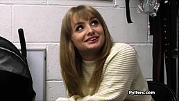 Busty hottie caught stealing sex toys gets fucked hard in office hidden cam encounter