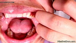 Mouth Fetish Explodes With Intense Gagging And Closeup Views
