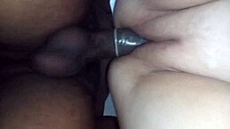 Why does this chubby wife fuck BBC calling husband cuckold in homemade interracial action!