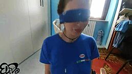 skinny wife gives the best blowjob ever loving his milk