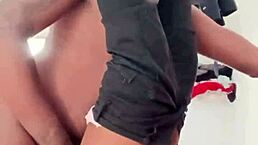 wife submits to hardcore fucking with big black cock as husband watches her wet pussy moan