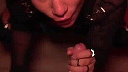 She Enjoys Submission with Sloppy Sucking Rough Fucking and Creampie in Pussy