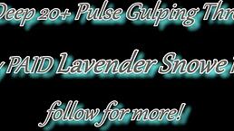 who knew this extreme deepthroat facefuck with ultra goth bimbo slut would end in pulsating cum in throat?