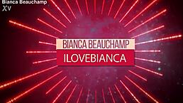 latex pony in corset and boots dominates with huge fake tits roleplay