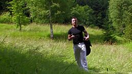 Doggystyle In A Forest With Gaping Anal And High Heels On Big Tits Babe!