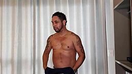 Pornstar Brasil, check out this Brazilian daddy with a huge cock exploding in cum!