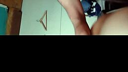 Hey, this mature latina takes cum on her ass in bedroom doggystyle action