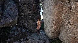 this huge statue cock fucks lara crofts virgin hole 3d animation hentai game with teen banging and creampie 😈