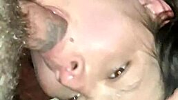 Can You Believe This Mature Brunette Is Sucking On Joshua Jisms' Massive Bwc In Trick City?