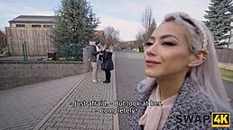 Swap4k Threesome Surprises Busty Beauty Seducing And Cucking Her Boyfriend With Monster Cock Sharing