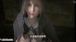 In this Chinese audio custom, she gets fucked by big brother while calling her husband on the phone.