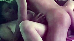 Aurora estelar and hunter have very hot sex in the living room with close-up creampie