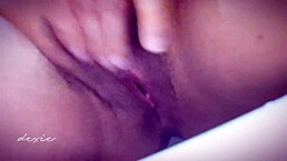 Pinay chubby solo masturbates teasing with black lingerie panty showing huge natural tits