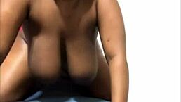 Curvy black teen 18+ in lingerie rides dildo solo on webcam squirting everywhere. Beautiful ebony babe first time! 😍💦