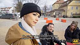 swap4k morning coffee turns into hot threesome with olivia sparkle and veronica leal