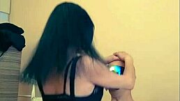 Hey hubby, why don't we film me riding you in stockings like a cowgirl in our homemade video?