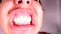 Mouth Fetish Explodes With Intense Gagging And Closeup Views