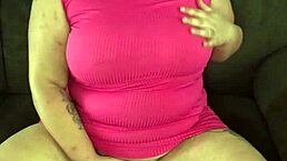 Young Tattooed Latina with Big Tits Masturbates on Sofa Using Buttplug