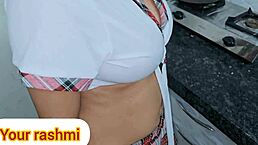 Sexy nurse ditches hospital for hardcore kitchen doggy pounding