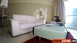 Huge natural tits ebony gets hardcore railed by big cock white producer in missionary