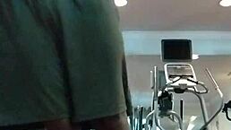 Why Does This Athletic Brunette Milf Pole Dance In Gym With Skinny Body?